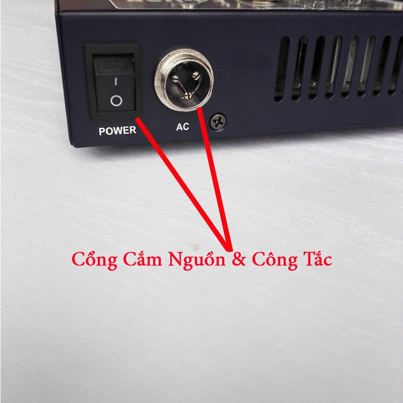 MIXER F7 USB CÓ BLUETOOTH hỗ trợ nguồn 48V livestream và karaoke kết nối nhiều mic cùng lúc Tặng Zắc chuyển đổi 6.5