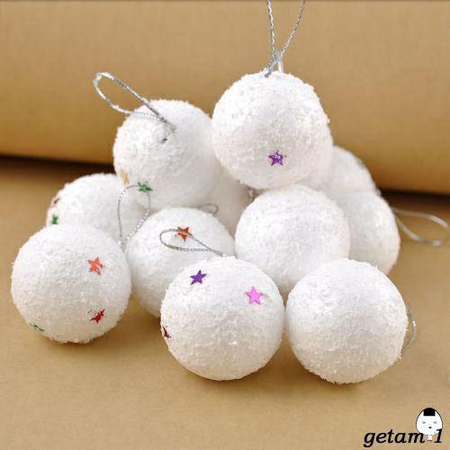 Set 6 bóng tuyết trang trí cây thông Noel