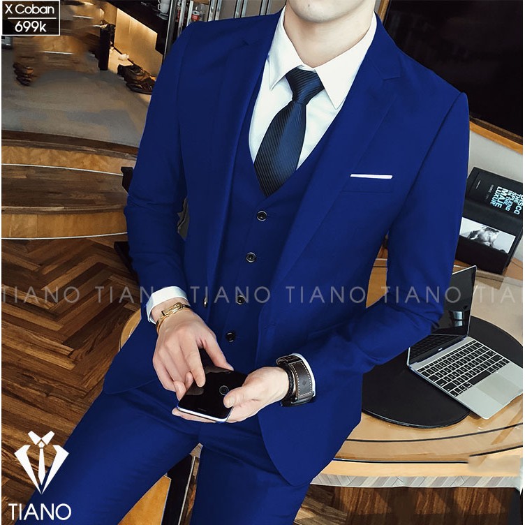 Bộ vest nam 1 cúc, suit nam 1 cúc giá siêu rẻ - chất vải đẹp, co giãn nhẹ, quần có chỉnh cạp thông minh sịn.