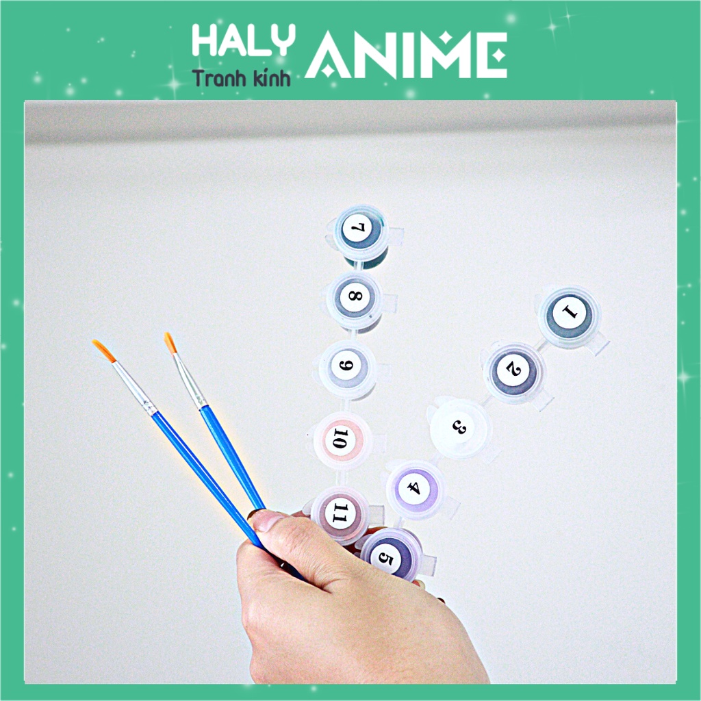 Tranh kính anime Amuro Tooru, theo yêu cầu, glass painting kit dễ thương, màu acrylic 3D khó phai.