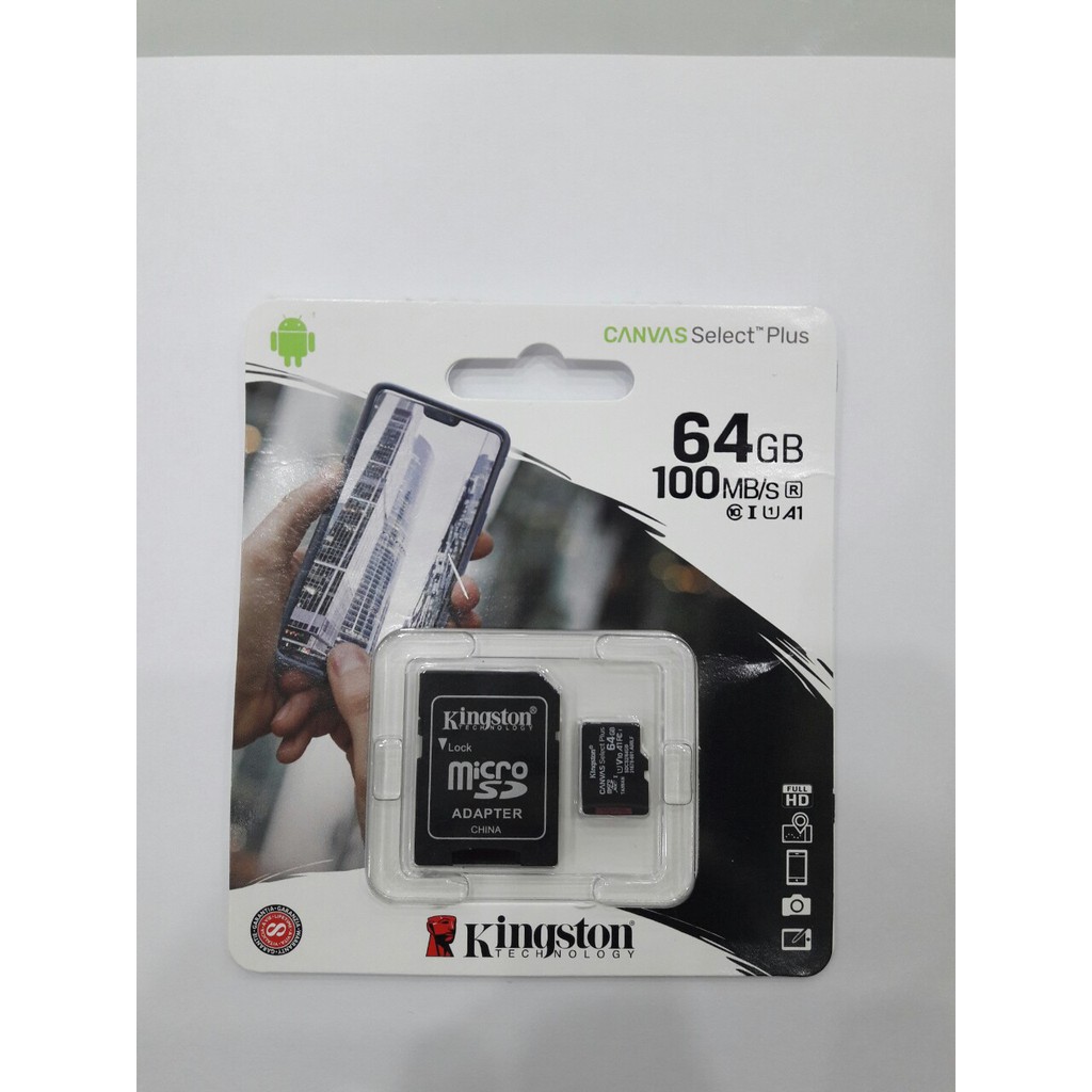 Thẻ Nhớ Micro SDHC Kingston 128GB Class 10 100MB/s Tem SPC/FPT BH 5 năm