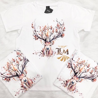 Áo thun hình sừng nai có bigsize