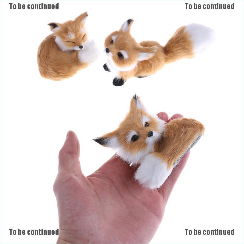 Mô hình chú cáo nhồi bông trang trí đáng yêu