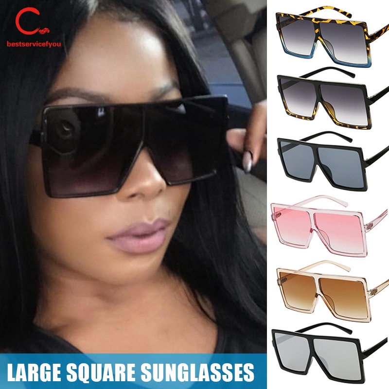 Oversized Square Flat Top Sunglasses Women Men Fashion Sunglasses Shade UV400 | BigBuy360 - bigbuy360.vn
