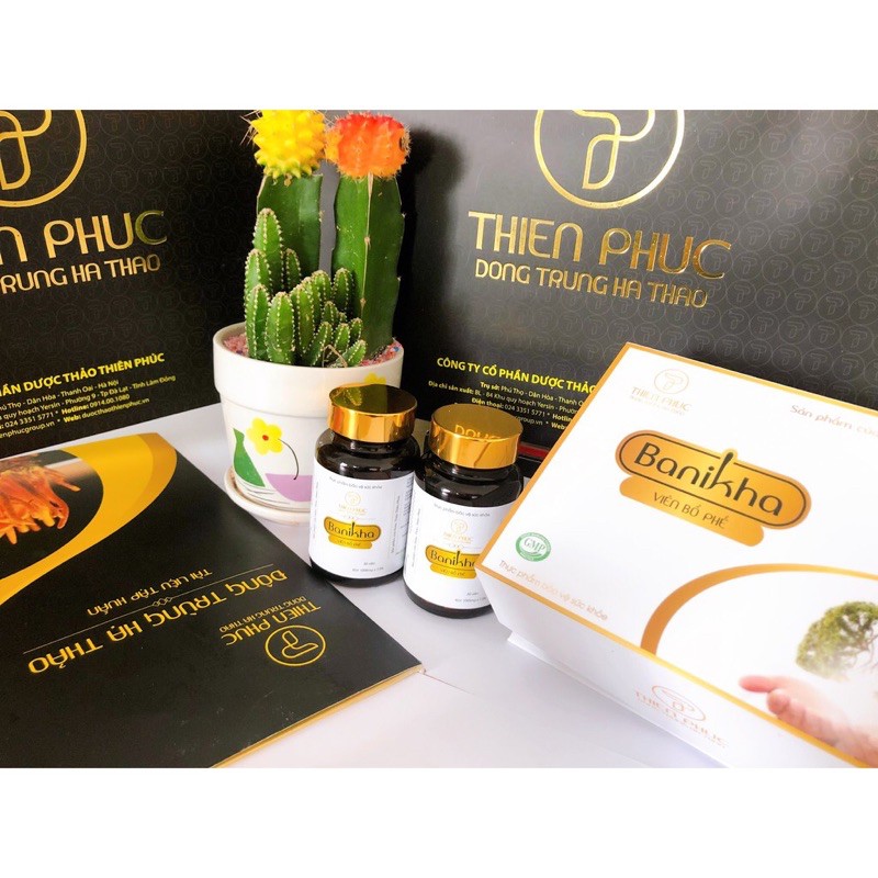 Viên uống bổ phế Đông Trùng Hạ Thảo Banikha Thiên Phúc  1 hộp 60 viên | BigBuy360 - bigbuy360.vn