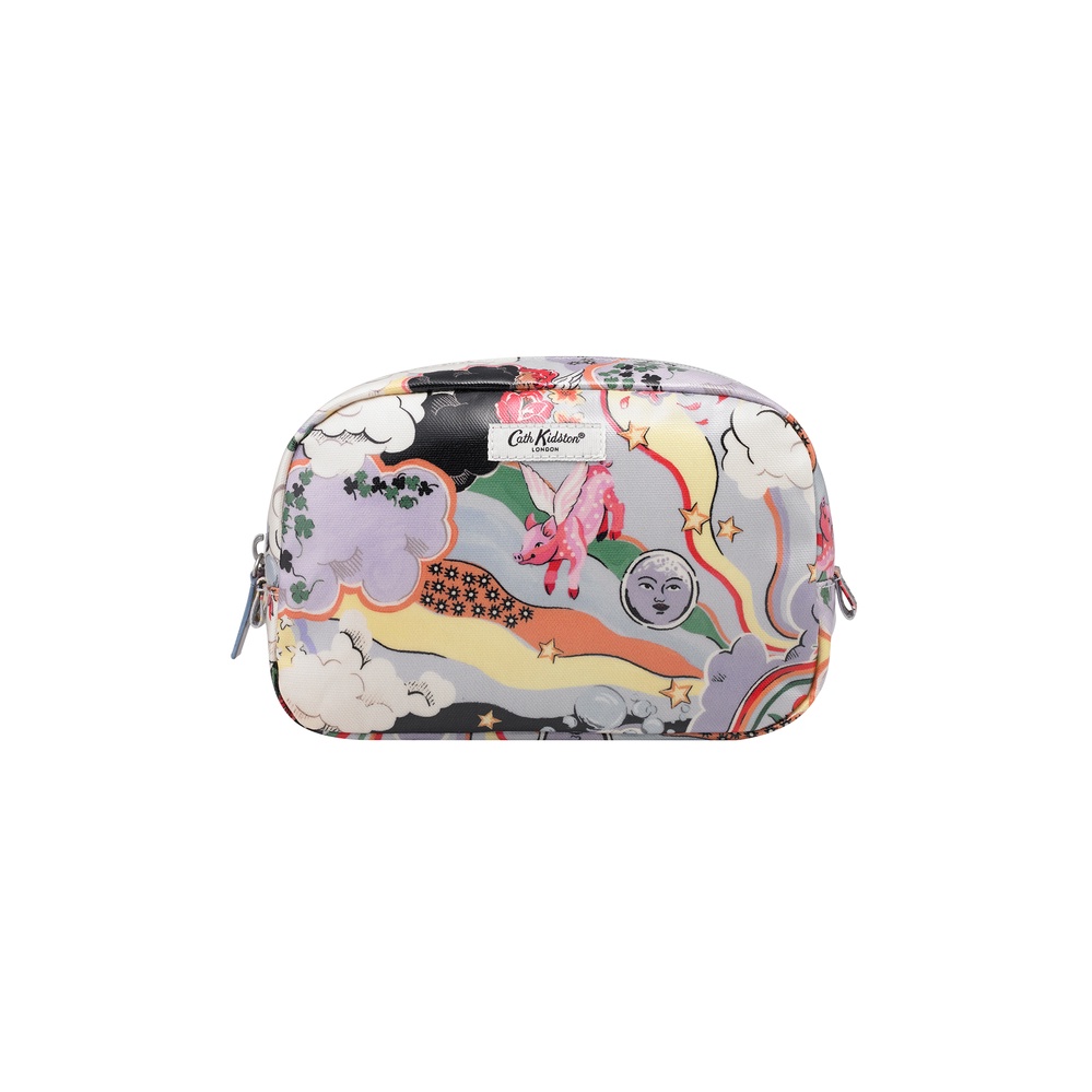 Cath Kidston - Túi đựng mỹ phẩm/Classic Cosmetic Case  - Self Care  - Blue/Grey -1042467