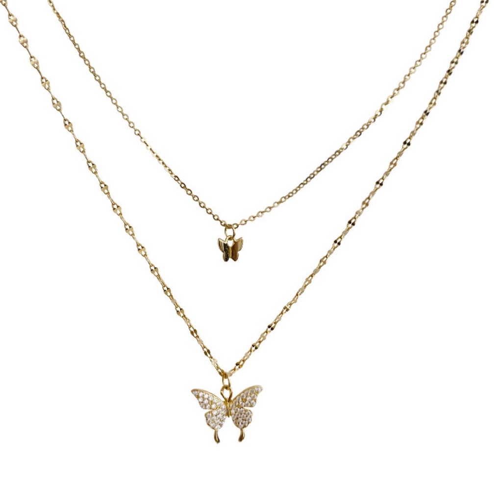Vòng cổ mặt đính đá zircon thời trang ngọt ngào dành cho nữ