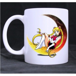 Cốc / Ly sứ in hình Thủy thủ mặt trăng có quai