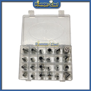 Bộ 24 đui inox bắt kem tạo hình