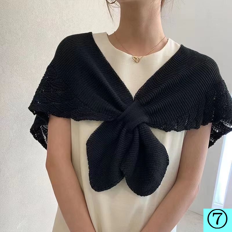 Áo Choàng Chống Nắng Bằng Lụa Lạnh Dệt Kim Khoét Rỗng Phong Cách Phương Tây Mặc Ngoài Sườn Xám Mùa Hè