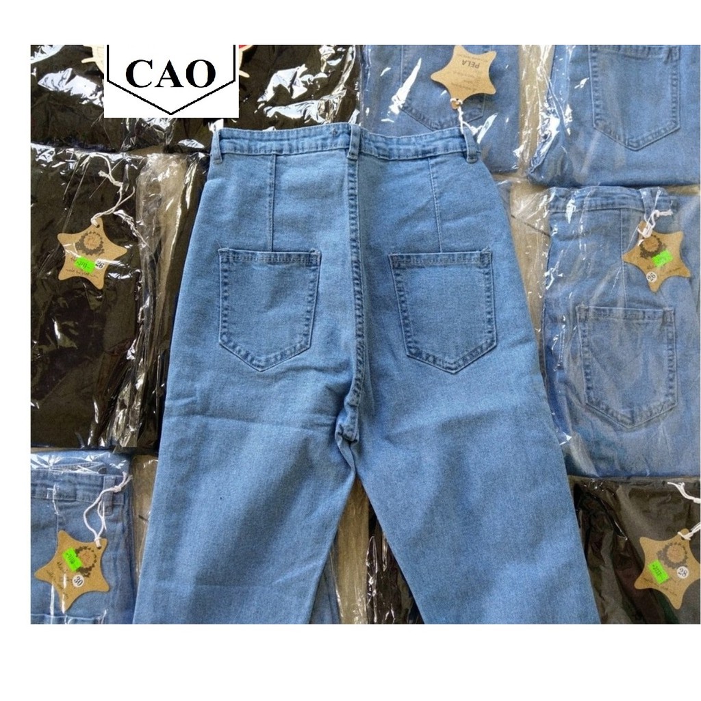 Quần jean nữ LƯNG SIÊU CAO - hình thật và có size đại TG-10D21-12