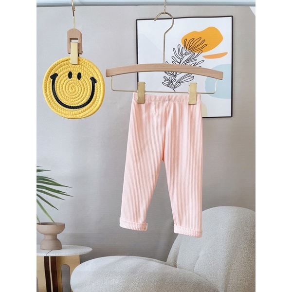 SET 5 QUẦN LEGGING DÀI CHO BÉ GÁI CHẤT COTTON TĂM DƯ XỊN