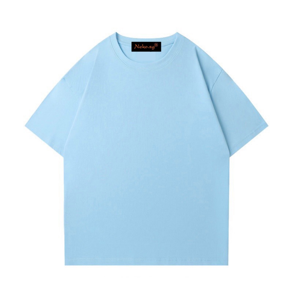 Áo thun trơn nam nữ Nekosg, Áo phông trơn Unisex form rộng nhiều màu tay lỡ cổ tròn ATL0