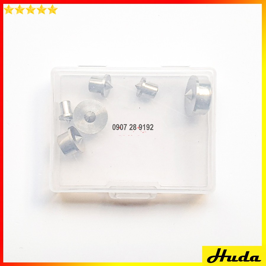 Bộ 6 chốt lấy tâm gỗ inox 4 - 12MM  -  đồ làm mộc