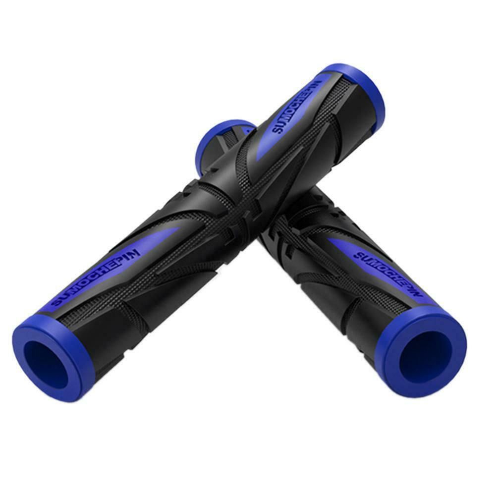 Set 2 vỏ bọc tay phanh xe máy/xe đạp bằng cao su chống trượt chống trầy xước màu xanh dương/đỏ