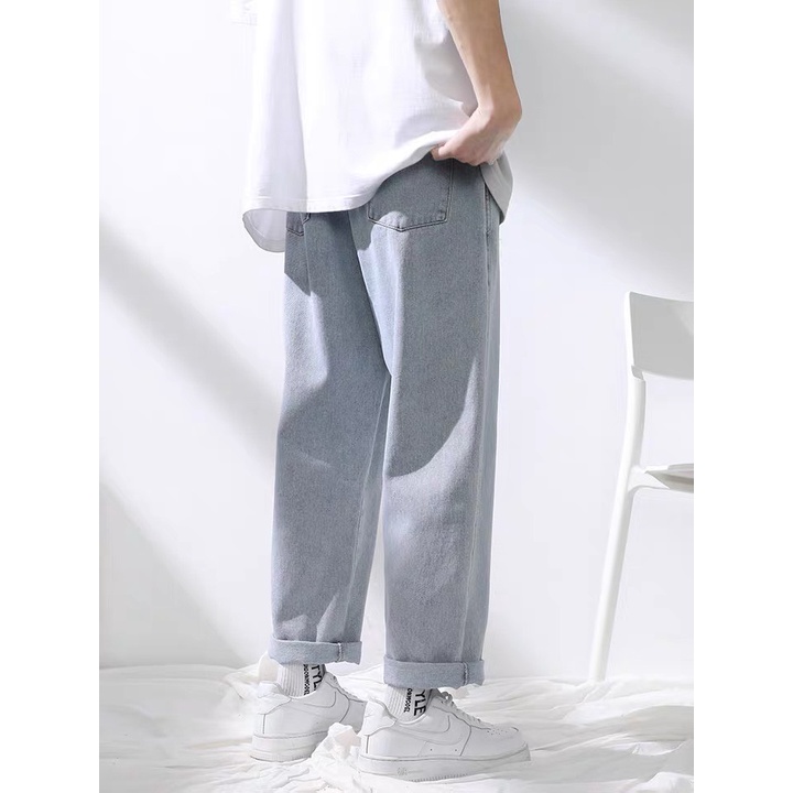 Quần jeans, Quần baggy, Quần jeans ống rộng, dáng ống suông rộng nam TR01 styles Hàn Quốc | WebRaoVat - webraovat.net.vn