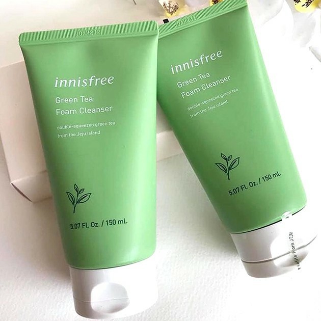 [Mẫu mới] Sữa rửa mặt trà xanh Innisfree-Làm sạch da,ngăn ngừa mụn,chống õi hóa Innisfree Green Tea Foam Cleanser