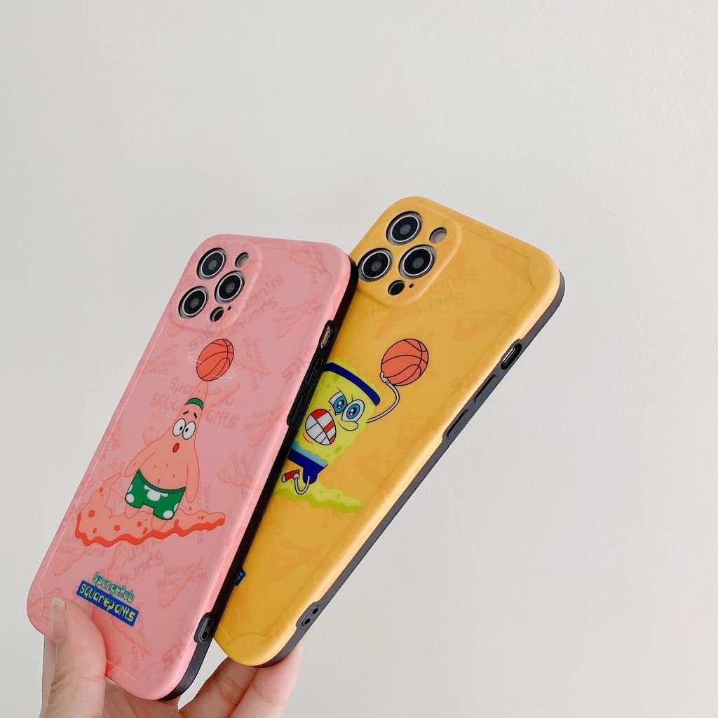 SpongeBob Ốp điện thoại màu nhám in họa tiết hoa cúc cho Iphone12 12min 12promax 7 7Plus 8 X XR XSmax 11 11Pro Max Ốp iphone | BigBuy360 - bigbuy360.vn