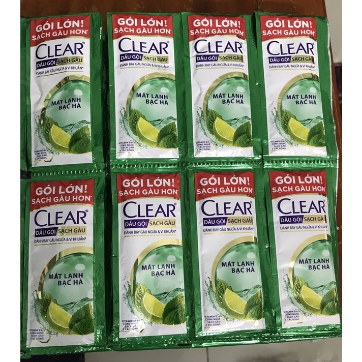 COMBO 3 DÂY DẦU GỘI SẠCH GÀU CLEAR (1 DÂY 10 gói (1 gói 6g))