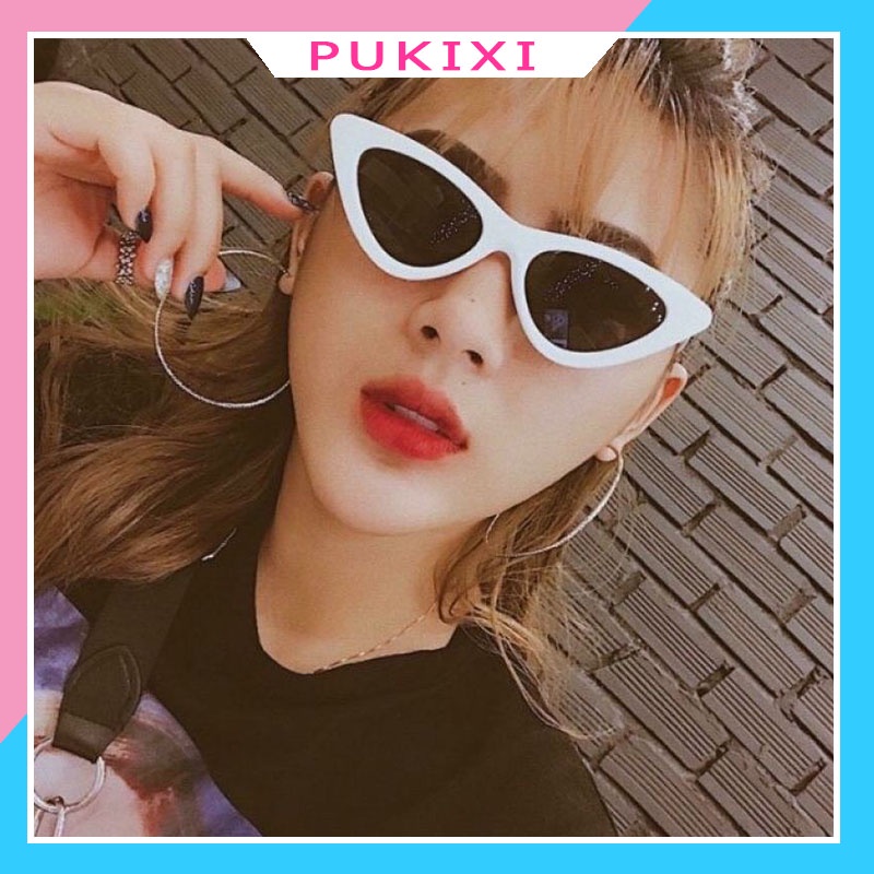 Kính mát thời trang nam nữ mắt mèo đẹp giá rẻ chống tia UV phong cách Ulzzang PUKIXI 201