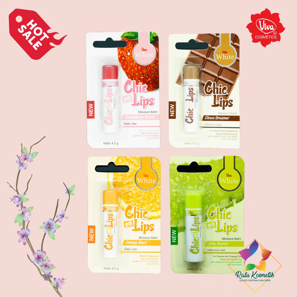 (hàng Mới Về) Son Dưỡng Môi Chiết Xuất Dầu Jojoba Lô Hội Vit E 4.2g Viva | BigBuy360 - bigbuy360.vn