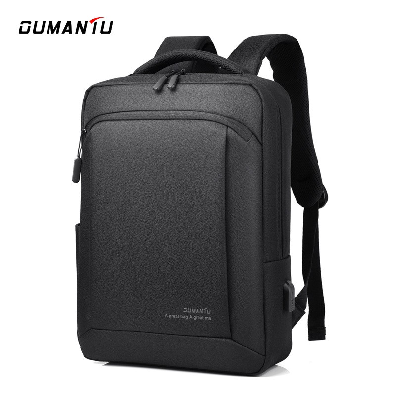 Balo Laptop Đa Năng Kháng Nước Chống sốc Chống Rách Aumantu, Mẫu mới 2021 - Tích Hợp USB Gắn Ngoài