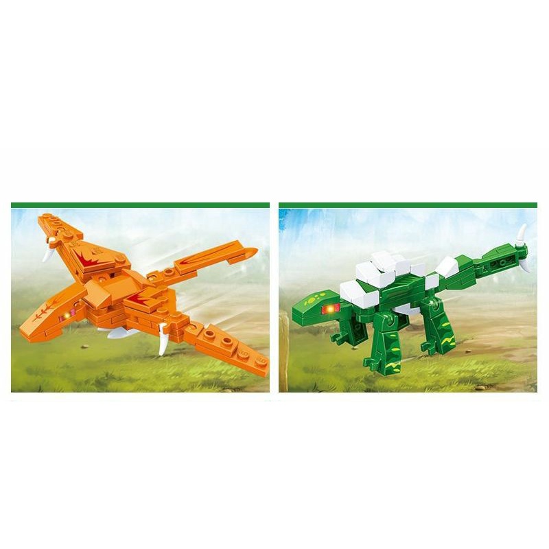 bộ lẳp ráp xếp hình Legoo khủng long 8 in 1 power rangers