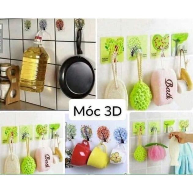 Móc dán tường 3D cường lực siêu dính