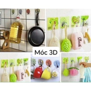 Móc dán tường 3D cường lực siêu dính