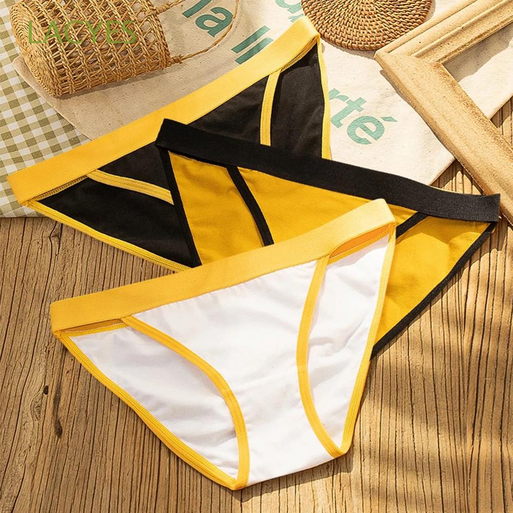LACYES Intimates G String Female Sexy Briefs Cotton Panties Women Underwear Temptation Low-waist Cotton Breathable T Panties/Multicolor
