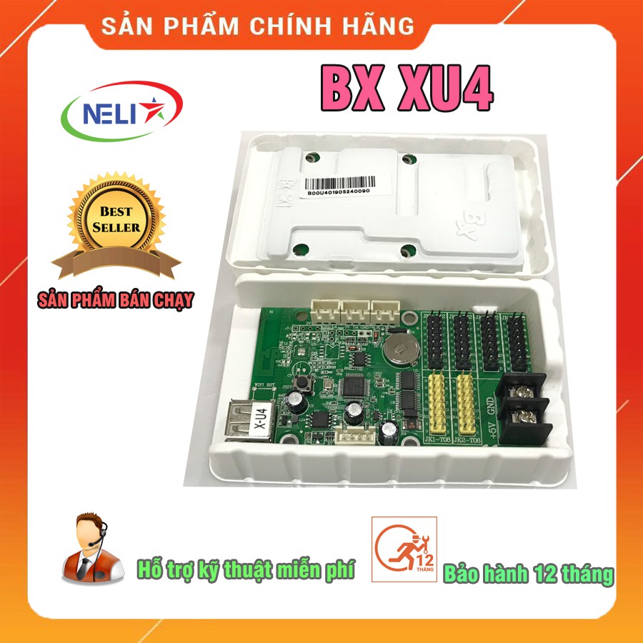 Card BX X-U4 điều khiển module LED 1 màu,3 màu chiều cao 4 hàng.