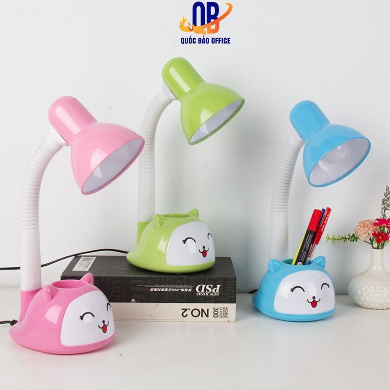 Đèn học chống cận MẮT VIỆT DMV005 - ánh sáng vàng, hình thỏ có kèm ống cắm bút