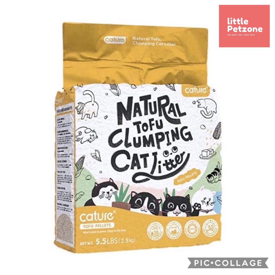 Cát vệ sinh cao cấp đậu nành Cature Natural Tofu 6L (2.4kg)