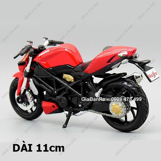 XE MÔ HÌNH 1:18 MOTO DUCATI STREET FIGHTER S - MAISTO - 8794