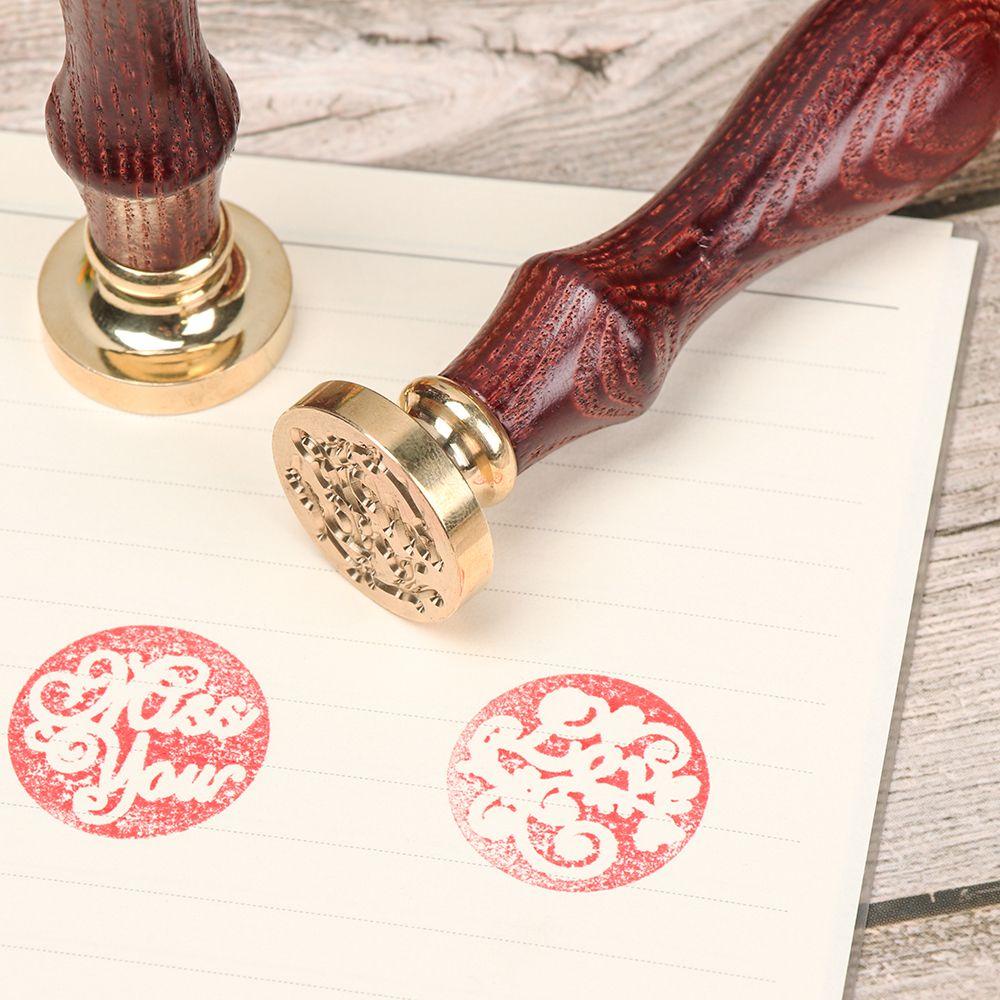 Con Dấu Đóng Sáp Cán Gỗ Trang Trí Giáng Sinh