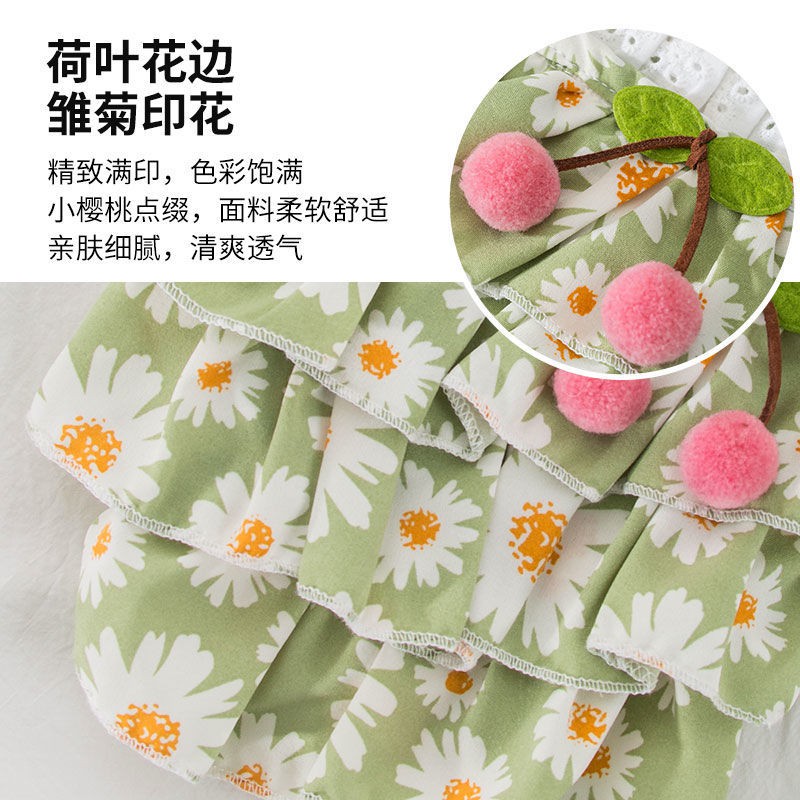 Summer Cat Skirt Quần áo Rối British Short Blue Spring Kitten Pet Chống rụng lông Mùa hè Mỏng