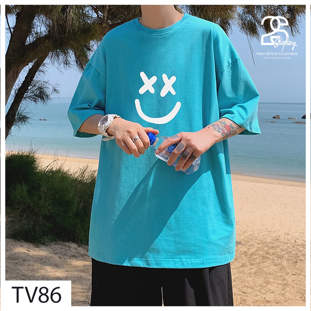 Áo Phông Rộng Nam Tay Lỡ 2sClothing Áo Thun Nam Cổ Tròn Basic Streetwear Nelly Cotton Oversize Giá Rẻ In Drew TV86 | BigBuy360 - bigbuy360.vn