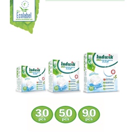 Viên Rửa Chén Bát Ludwik Dòng Eco Hộp 30 Viên Hoàn Toàn Từ Thiên Nhiên Cực Kỳ An Toàn Cho Sức Khỏe