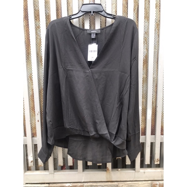 bigsize: Áo sơ mi nữ đắp chép vạt Bigsize vnxk