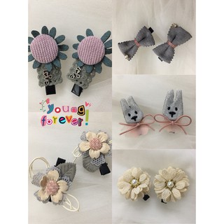 Kẹp tóc bé gái phong cách Hàn Quốc set 2 cái