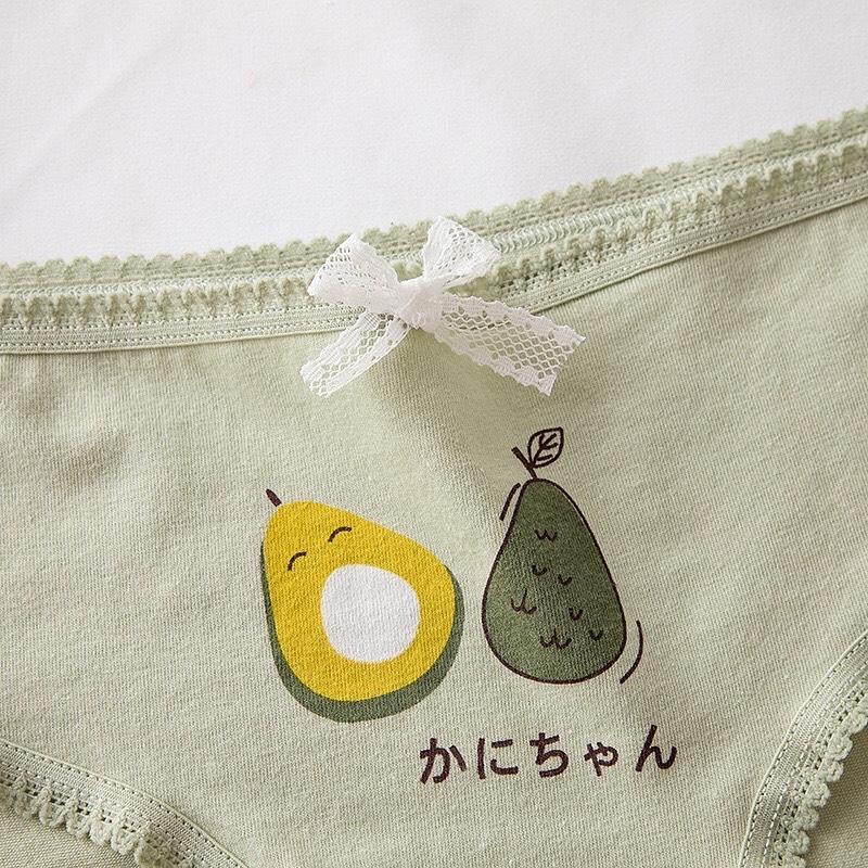 Quần Lót Cotton Hình Quả Bơ Siêu Xinh Thoáng Mát Thấm Hút Mồ Hôi Kháng Khuẩn WL98