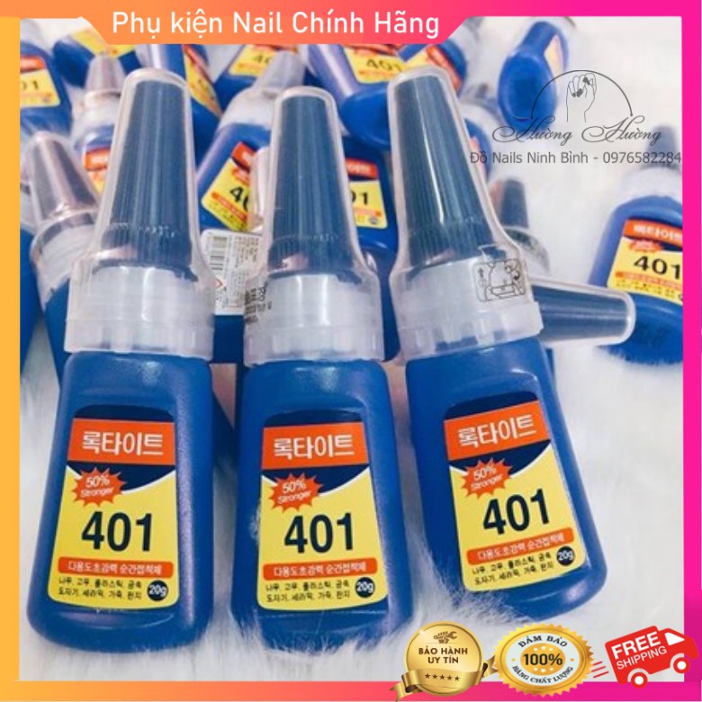 Keo 401 Dán móng siêu chắc, đồ nail chính hãng cực chắc, cực bền