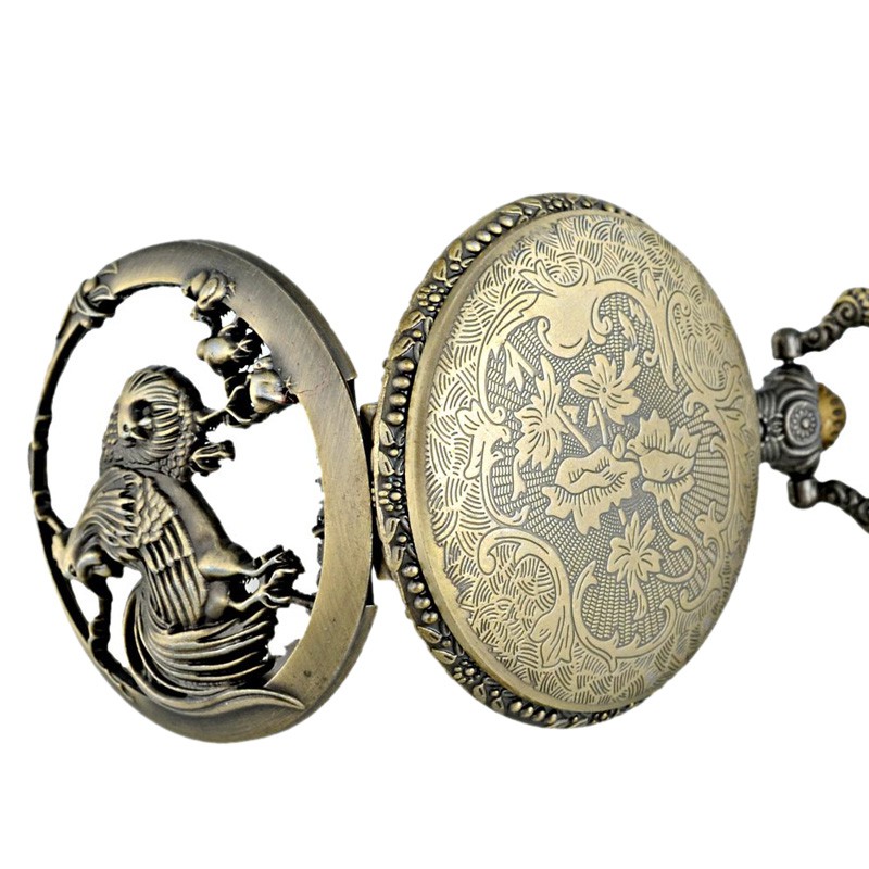 Đồng Hồ Quả Quýt Chạm Khắc Hình Chú Gà Phong Cách Vintage | BigBuy360 - bigbuy360.vn