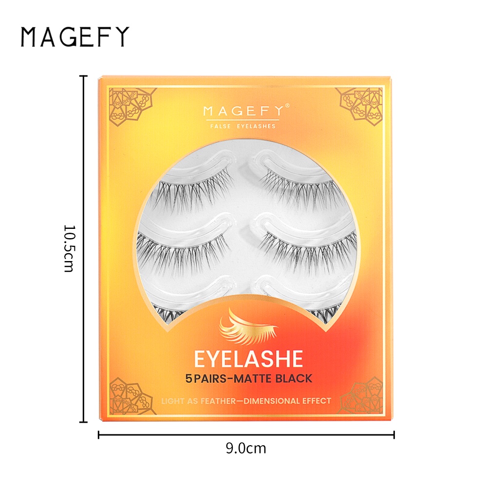 Set 5 Cặp Lông Mi Giả Nhẹ Tự Nhiên MAGEFY