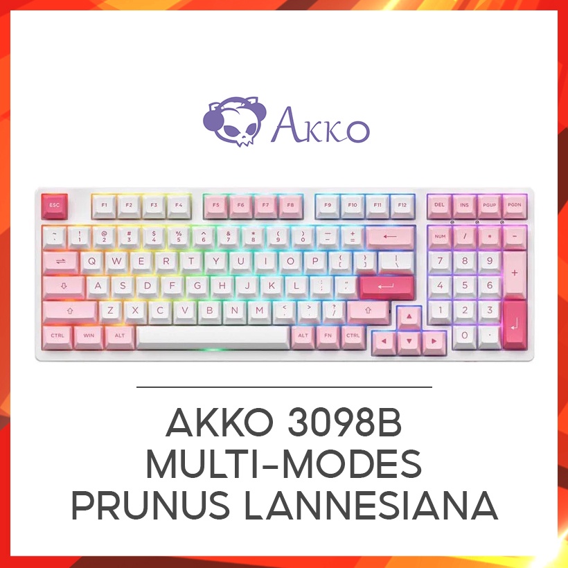 [Mã ELHAMS5 giảm 6% đơn 300K] Bàn phím AKKO 3098B Multi-modes Prunus Lannesiana (AKKO CS switch)