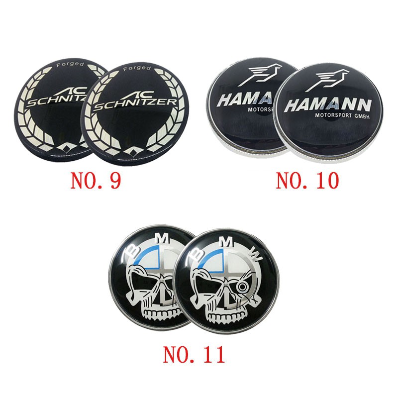 Bộ 2 Huy Hiệu Logo 82mm Trang Trí Mui Xe Hơi BMW F30 F20 F10 F32 F34 F36 F25 F21