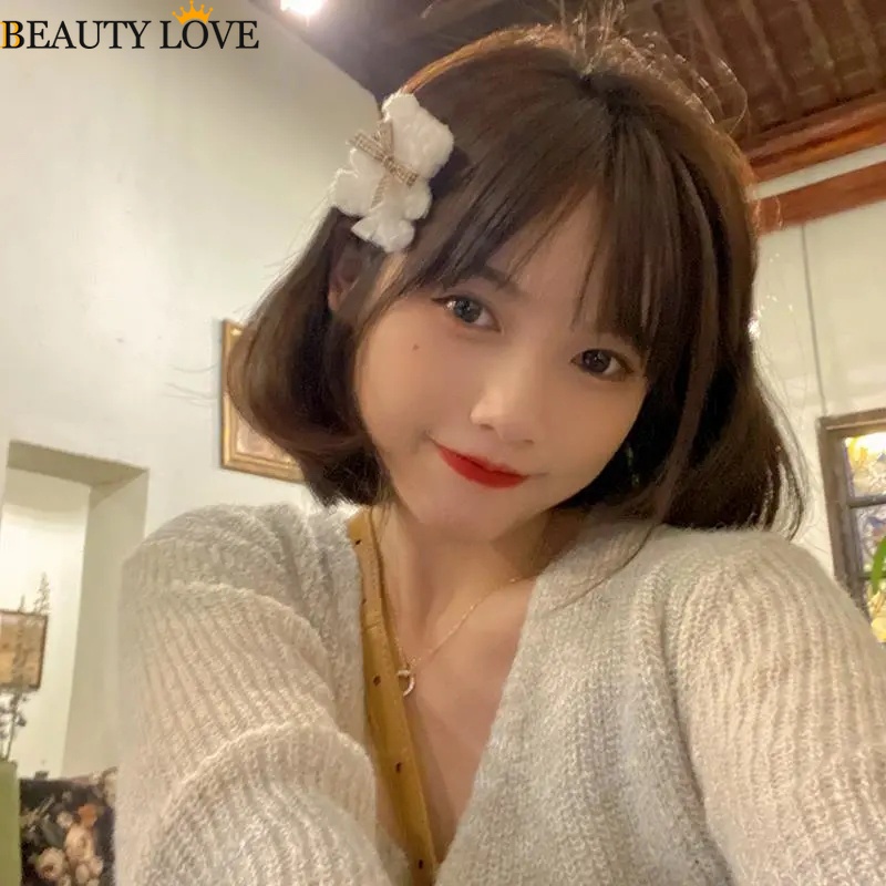 Kẹp Tóc Đuôi Ngựa Hình Gấu Bông Phong Cách Hàn Quốc Dễ Thương Ngọt Ngào Dành Cho Bạn Nữ 1 Cái