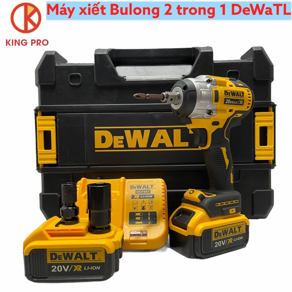 Máy siết BuLong DEWALT 20V DFC887, Động cơ Không chổi Than hàng chính Hãng