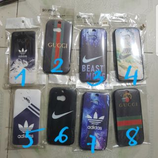Ốp dẻo htc m8 in hình lo go