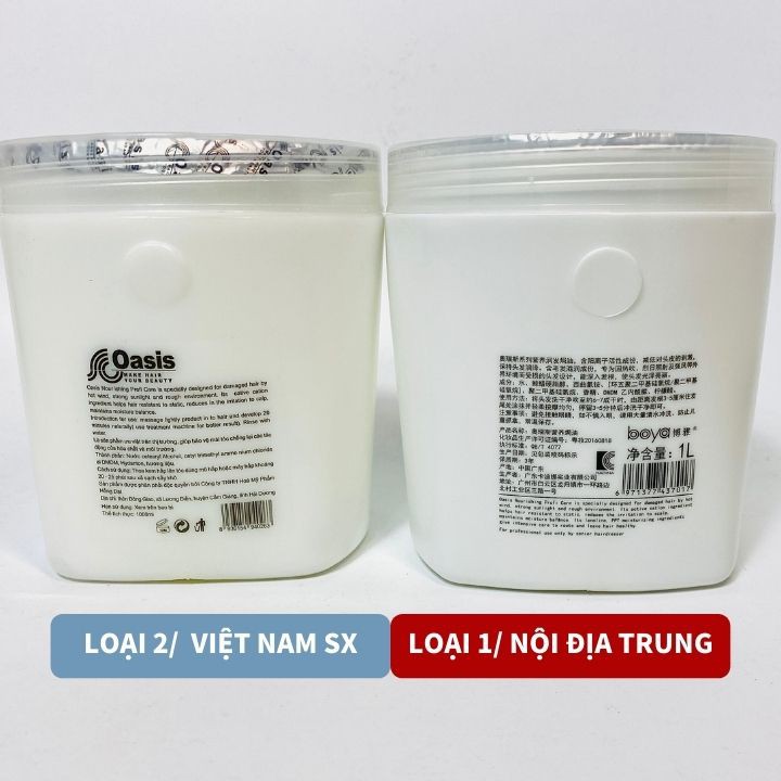 Kem hấp tóc ủ tóc OASIS 1000ML loại 1  - Xả tóc giúp tóc mềm mượt phục hồi tóc hư tổn Phụ Liệu Tóc Pinky